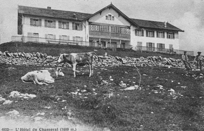 100 years of the Hôtel Chasseral as it was rebuilt in 1925 after a fire