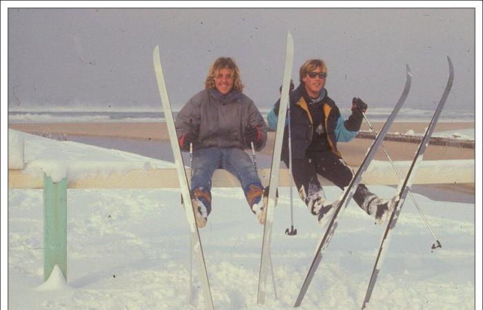 in January 1985, a historic cold spell in the Landes, with temperatures reaching -21.7°C