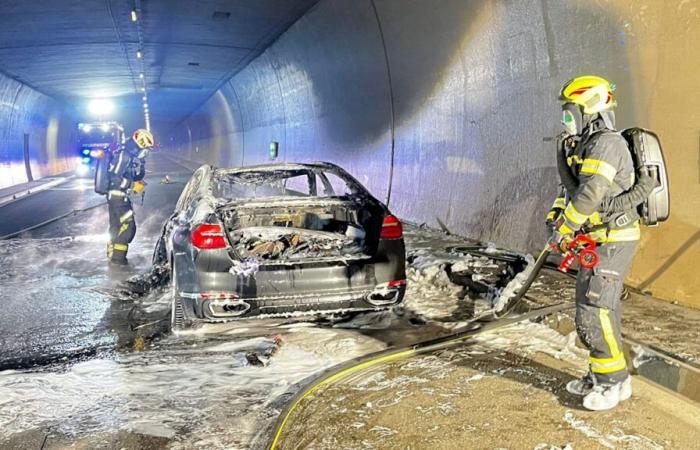 Austria: Fire in tunnel, German driver saves himself | News