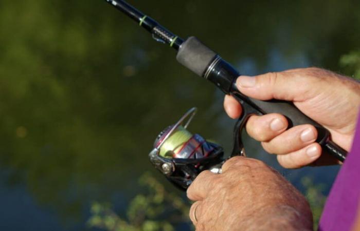 large flea market for fishing equipment