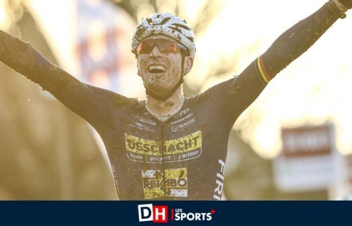 Toon Aerts and Sanne Cant win the Otegem cross country the day after the Belgian championship