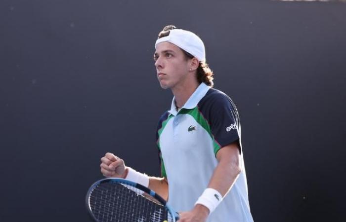 Arthur Cazaux, qualified for the 2nd round of the Australian Open