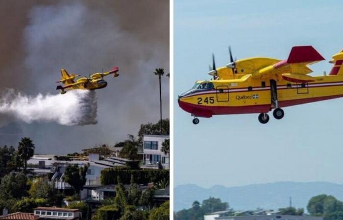 Fires in Los Angeles: Quebec air tankers impress (VIDEOS)