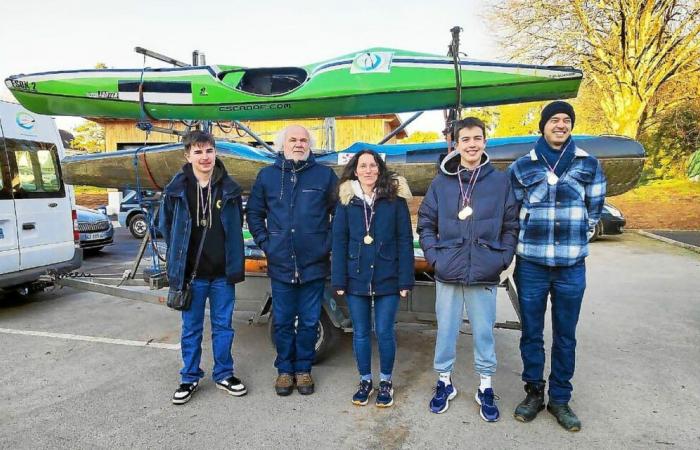 Three gold medals and one silver for the PLL Canoe-Kayak