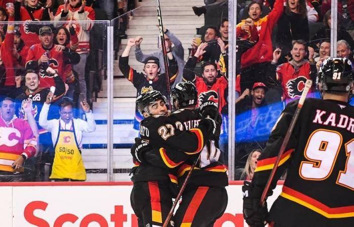 a third victory in a row for the Flames?