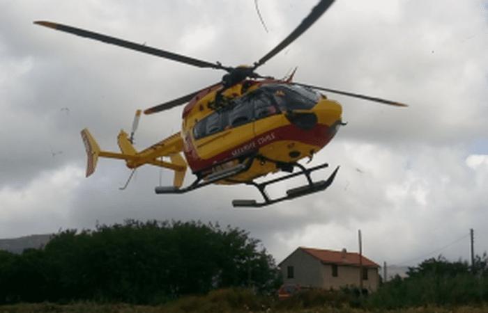 A driver loses control of her vehicle and hits a telephone pole in Aghione