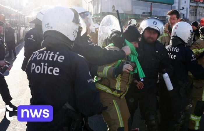 Officers injured in incident between fire brigade and police at pension demonstration: “Behavior does not reflect our values”