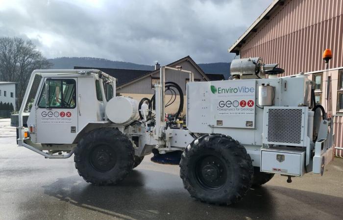 Vibrator trucks return to Haute-Sorne