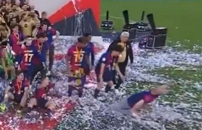 WATCH: Father of Barcelona star goes viral with Spanish Supercup celebration