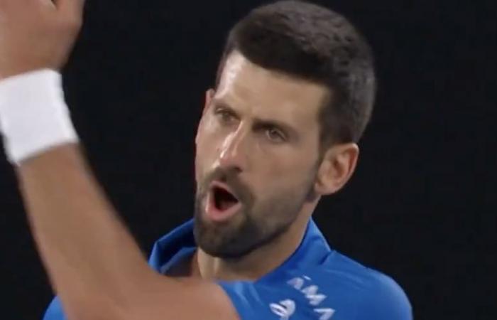 Australian Open, Videos > Djokovic’s anger after his first round victory!