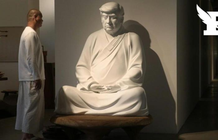 In China, a sculptor causes a sensation with his statues of Donald Trump as Buddha