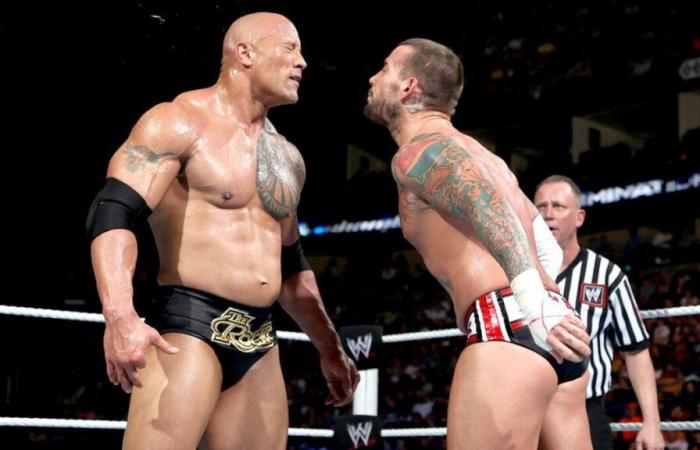 Photo: CM Punk and The Rock meet backstage at WWE RAW on Netflix