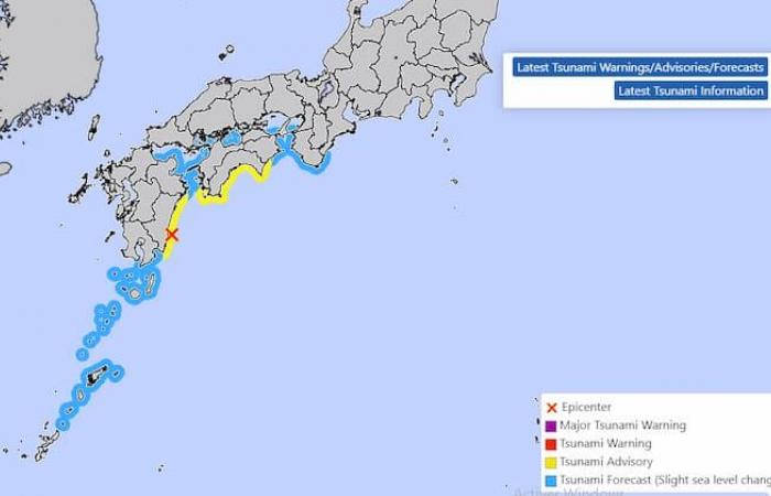 6.9 magnitude earthquake shakes Japan, tsunami alert triggered