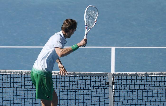 Daniil Medvedev destroys camera attached to net during tough Australian Open victory