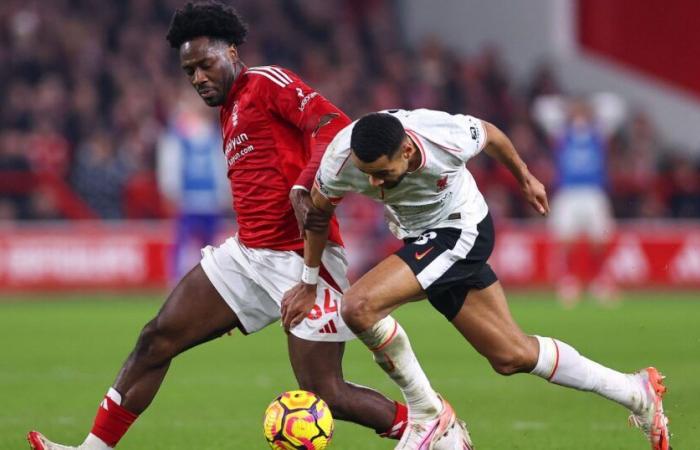 PREMIER LEAGUE – Nottingham Forest snatch a point against Liverpool (1-1)