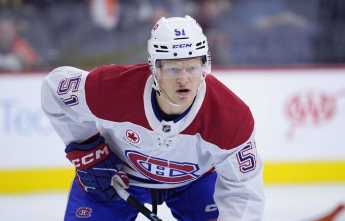 Montreal Canadiens forward Emil Heineman was the victim of a road accident