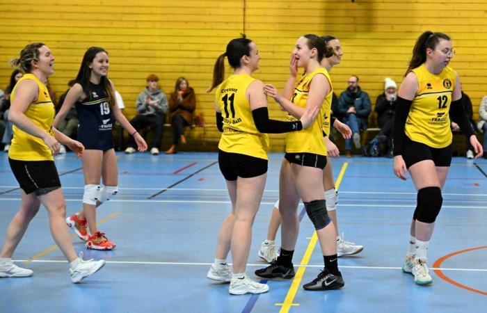 VOLLERY BALL (Pre-national women): A great victory for Le Creusot against Sallins les Bains