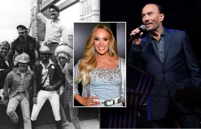 Carrie Underwood joined by Village People and Lee Greenwood at Trump inauguration events