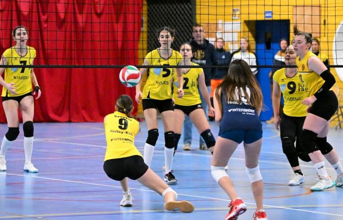 VOLLERY BALL (Pre-national women): A great victory for Le Creusot against Sallins les Bains