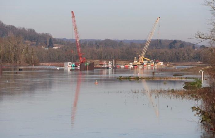 Significant floods reported in the Oise, this small village is used to flooding