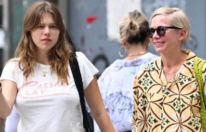 the rare appearance of the daughter of Michelle Williams and Heath Ledger on the streets of New York