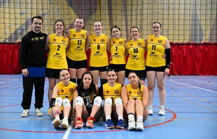 VOLLERY BALL (Pre-national women): A great victory for Le Creusot against Sallins les Bains