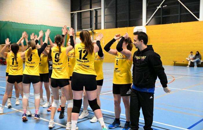 VOLLERY BALL (Pre-national women): A great victory for Le Creusot against Sallins les Bains