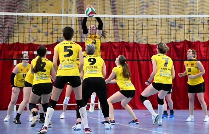 VOLLERY BALL (Pre-national women): A great victory for Le Creusot against Sallins les Bains