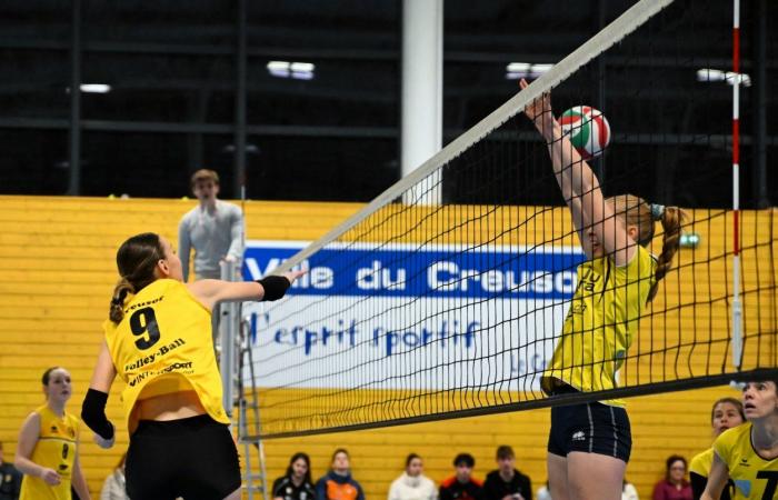 VOLLERY BALL (Pre-national women): A great victory for Le Creusot against Sallins les Bains