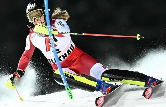 Alpine skiing. Katharina Liensberger wins the first round of the Flachau slalom. Sport