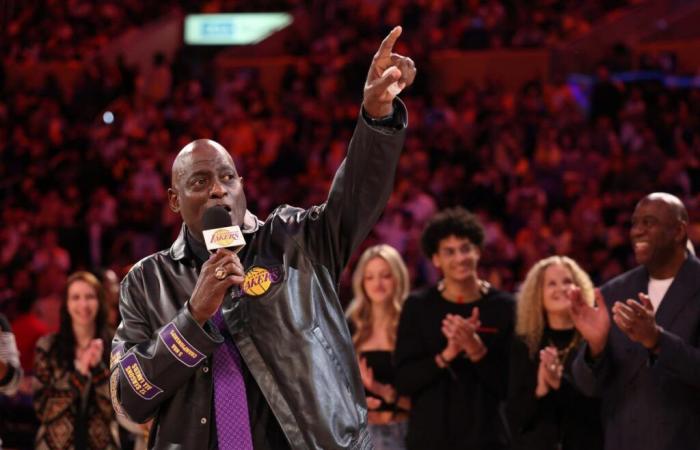 Watch: Michael Cooper’s retired jersey is unveiled at Crypto.com Arena