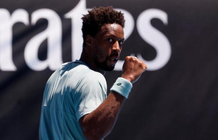 Gaël Monfils, winner in the first round against Giovanni Mpetshi Perricard, impresses the young generation of French tennis