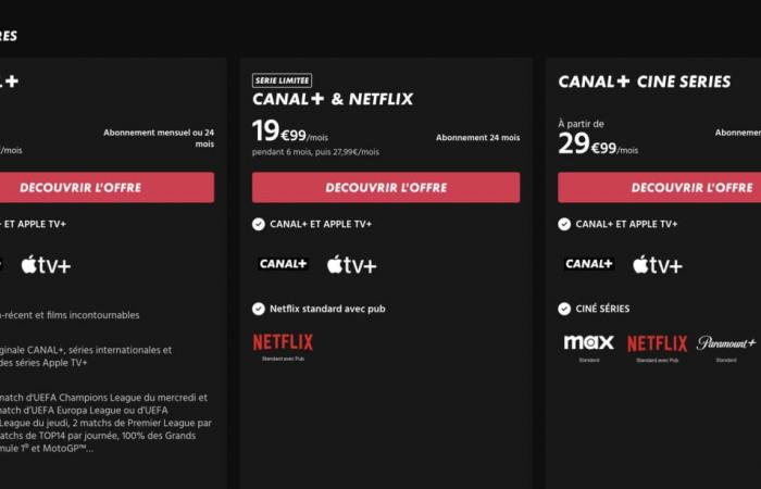 Canal+ reviews its offers and prices with bad news