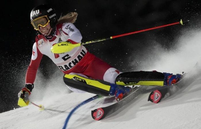 Austrian skier Liensberger leads 1st run of night race with slalom stars Shiffrin, Vlhova missing | National Sports