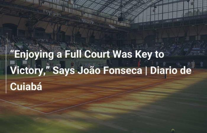 “Taking advantage of a full court was the key to victory,” says João Fonseca | Diario de Cuiabá