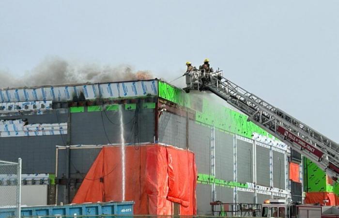 Fire in progress at secondary school…