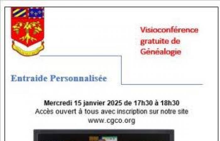 Genealogical Circle of the Cote d’Or: personalized mutual assistance by videoconference: Meeting, conference in Dijon