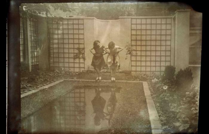 The century-old reflecting pool of the former Ernest-Cormier studio garden found intact