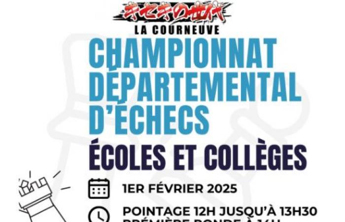 LA COURNEUVE: Seine-Saint-Denis school chess championship on February 1st