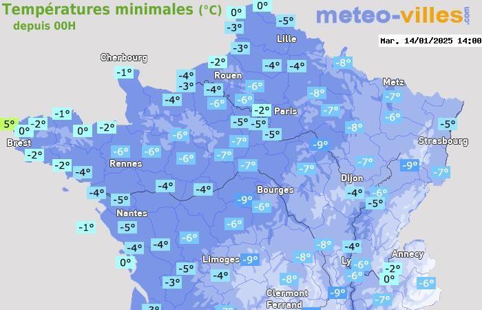 This morning of January 14 was the coldest in France in 7 years! 01/14/2025