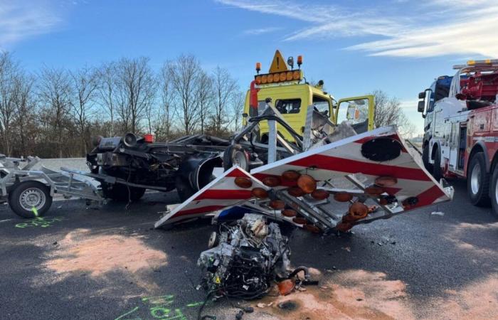 the motorway partially closed in Yvelines