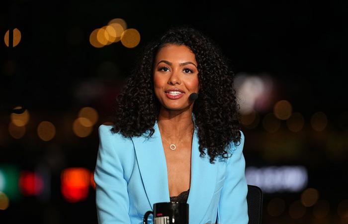 Malika Andrews returns to ESPN’s L.A. studio for ‘NBA Today’ amid wildfires