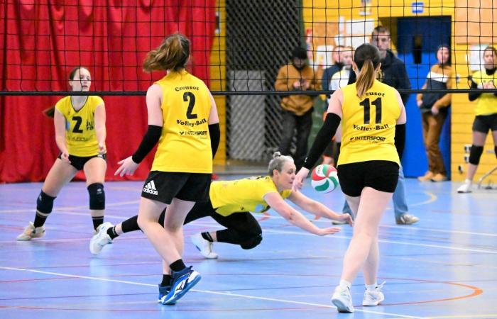 VOLLERY BALL (Pre-national women): A great victory for Le Creusot against Sallins les Bains