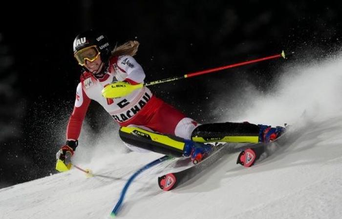 Swiss skier Rast earns 2nd win of her breakthrough season with slalom stars Shiffrin, Vlhova missing