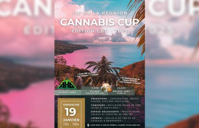 Reunion Island: The Cannabis Cup CBD 2025 edition opens on January 19