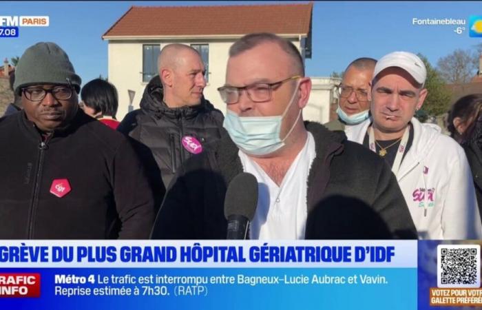 strike at the largest geriatric hospital in Île-de-France