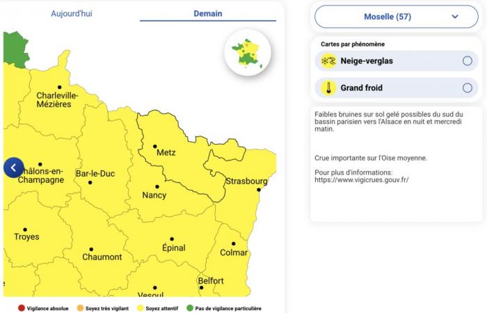 The bitter cold continues in Moselle