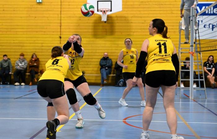 VOLLERY BALL (Pre-national women): A great victory for Le Creusot against Sallins les Bains