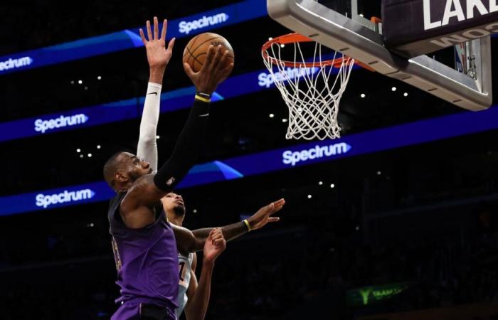 Watch: LeBron James takes Victor Wembanyama to school off the dribble