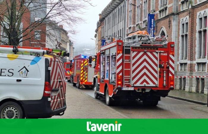 Electrical fire at the Sainte-Claire Institute in Verviers